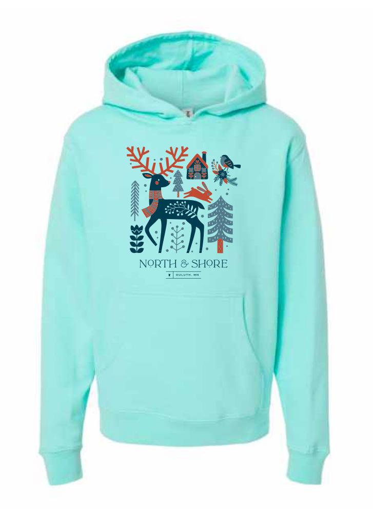 Scandinavian North & Shore - Youth Hooded Sweatshirt