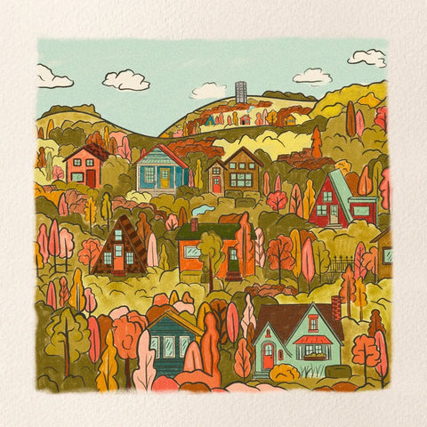 "City on a Hill" Print by Everyday Antonia Mae