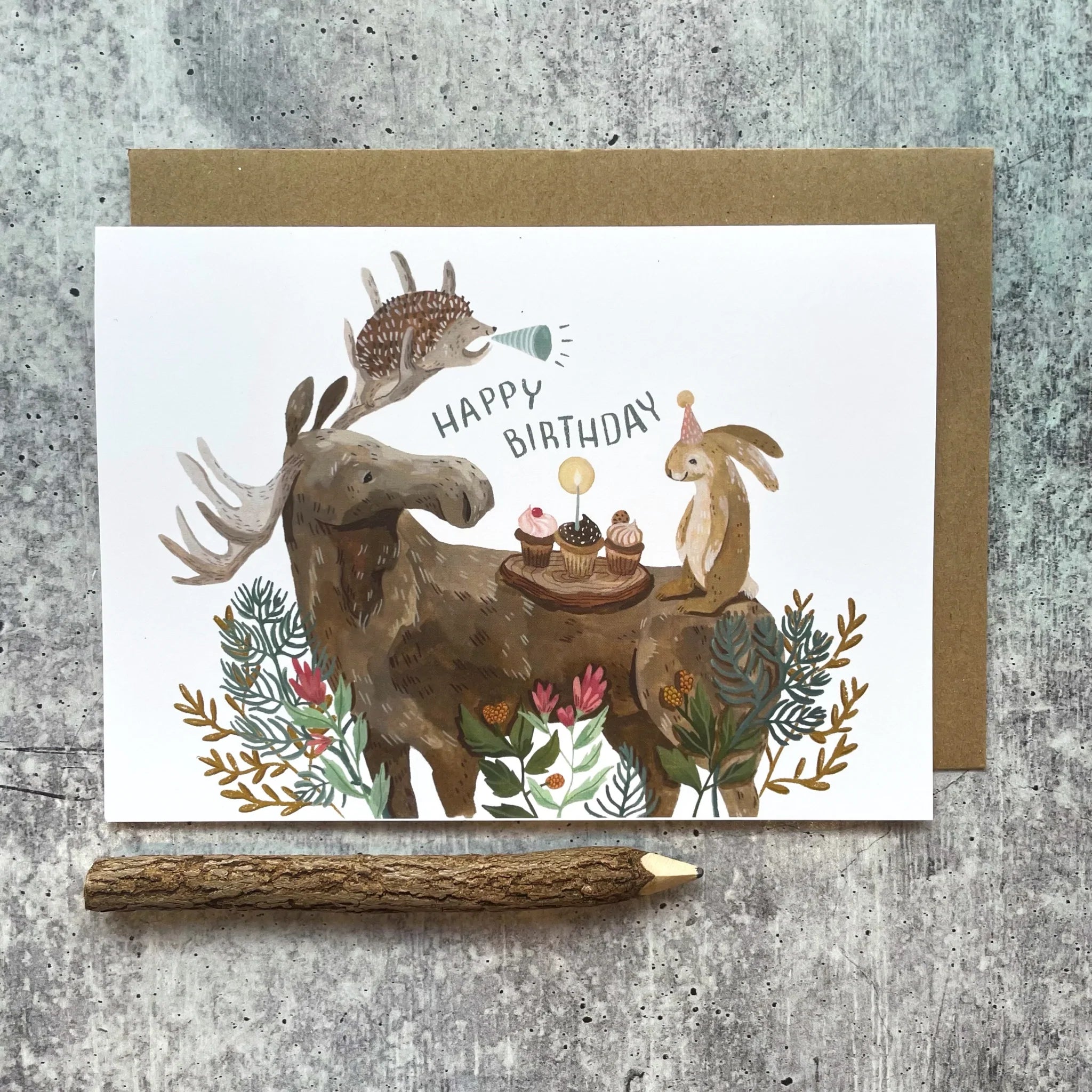Birthday Moose Card