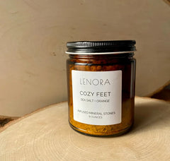 Cozy Feet Soak Infused Mineral Stones by Lenora Organics